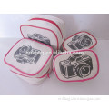 promotional small canvas lady cosmetic bag/make up bag with compartments